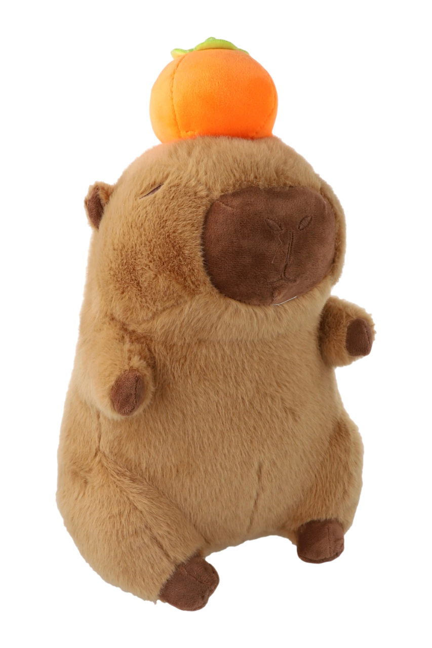 Peluche Capibara Carpincho Fruta Grande 35 Cm - Spacemarket