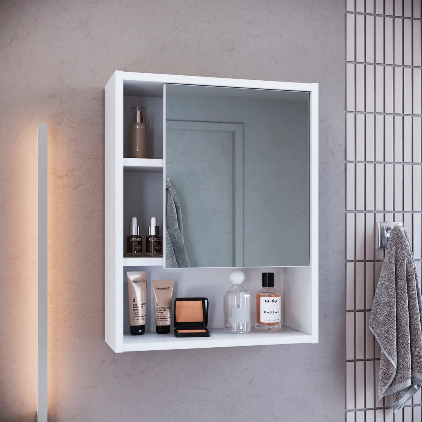 Mueble Organizador De Baño Con Espejo - Spacemarket