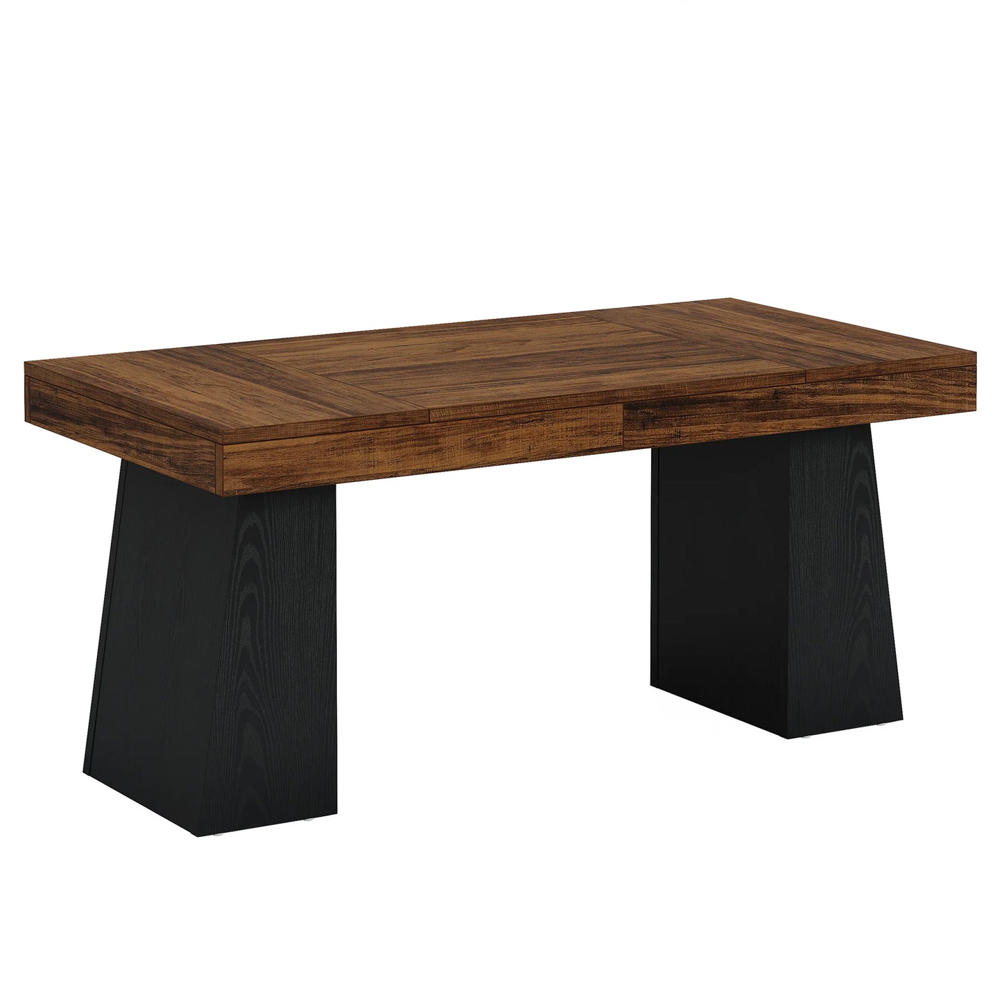 Escritorio Ejecutivo Negro Base Pedestal Premium 140 Cm - Spacemarket