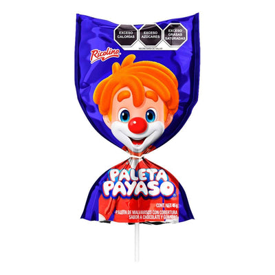 Caja X 10 Dulces Paleta Payaso Marshmallow Chocolate - Spacemarket
