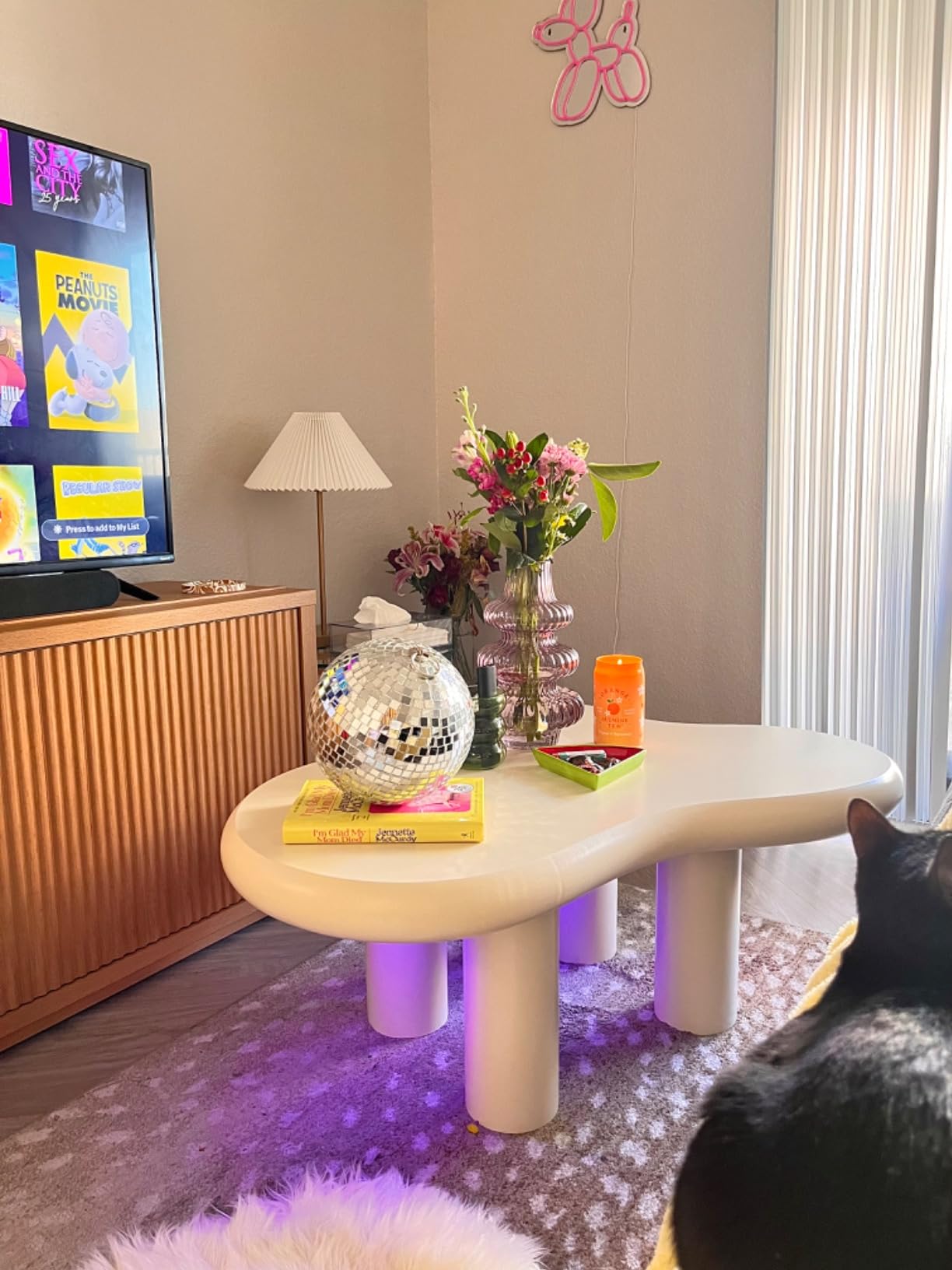 PREVENTA - Mesa De Centro Forma Nube Irregular Blanca - Spacemarket