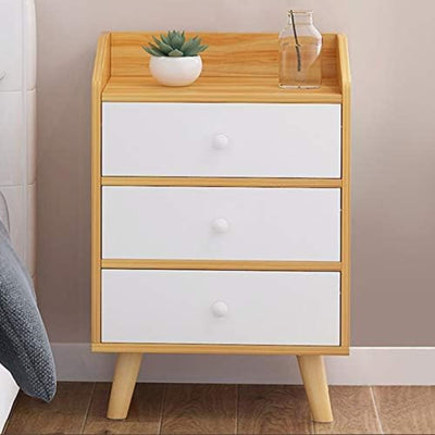 Velador Café 3 Cajones Mdf - Spacemarket