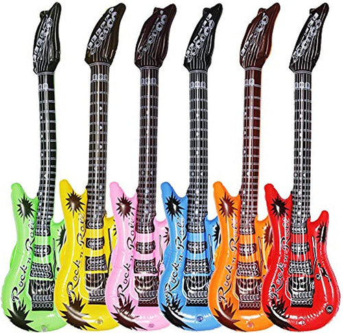 Inflable Con Forma De Guitarra Para Jugar O Piscina - Spacemarket
