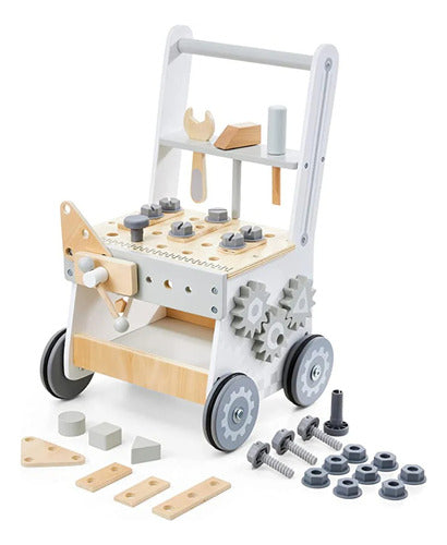 Correpasillo Andador Bebe De Madera Con Set De Herramientas - Spacemarket