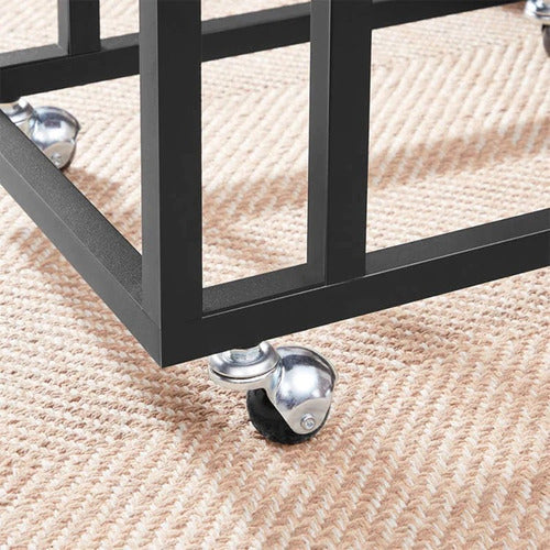 Mesa Auxiliar Ajustable Con Ruedas Estilo Industrial - Spacemarket