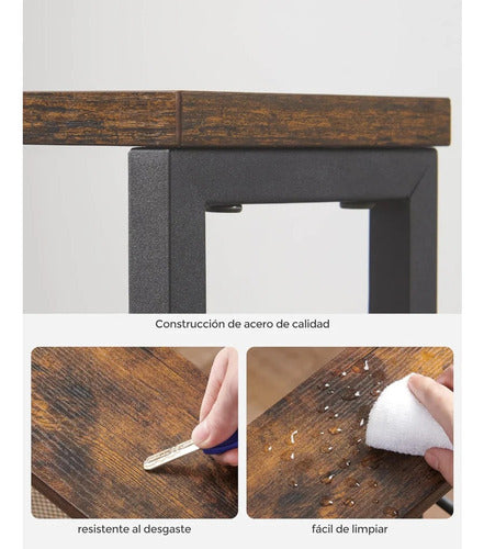 Carro Bar Cocina Organizador 4 Niveles Rustico - Spacemarket