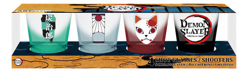 Set 4 Vasos Chupito Shot Demon Slayer Original Licenciado - Spacemarket