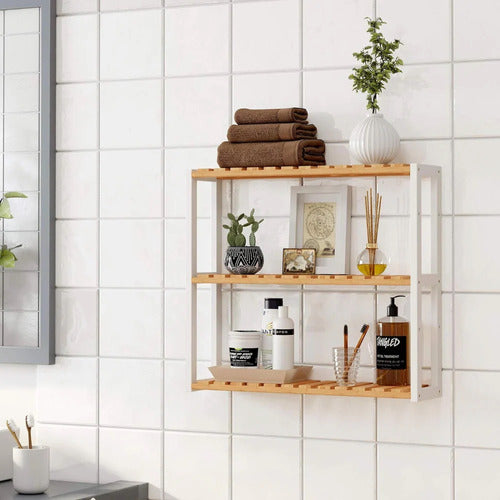 Estante Organizador Bambu 3 Niveles Ajustable - Spacemarket