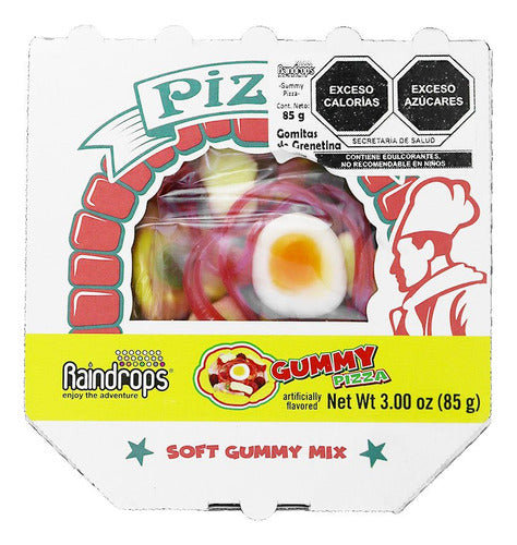 Dulces Gomitas Con Forma De Pizza Con Caja 85g Raindrops - Spacemarket