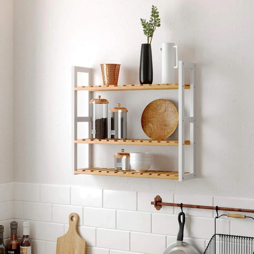Estante Organizador Bambu 3 Niveles Ajustable - Spacemarket