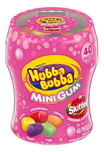 Dulce Chicle Hubba Bubba Mini Gum Con Skittles 40 Piezas - Spacemarket