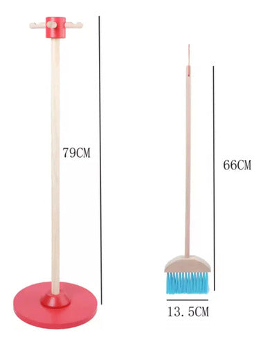 Juguete Madera Didactico Oficio Set De Aseo 6 Piezas - Spacemarket