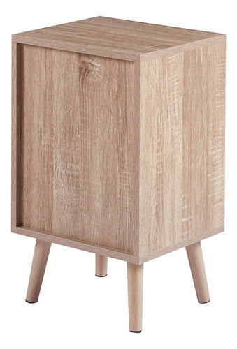 Velador Blanco Estilo Nórdico 2 Cajones - Spacemarket