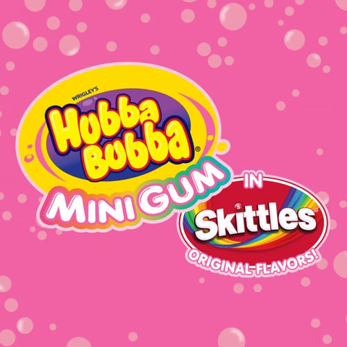 Dulce Chicle Hubba Bubba Mini Gum Con Skittles 40 Piezas - Spacemarket