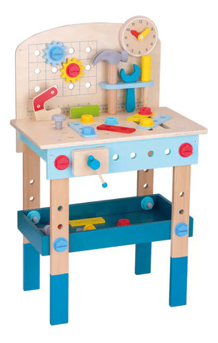 Juguete Banco De Trabajo Mesa De Madera Con Herramientas - Spacemarket