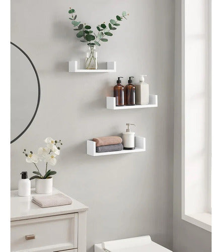 Set X3 Repisa Flotante Blanco - Spacemarket