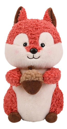 Peluche Ardilla Con Nuez Kawaii 40 Cm - Spacemarket