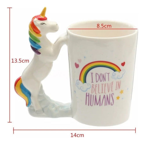 Taza Mug Unicornio Kawaii 350 Ml - Spacemarket