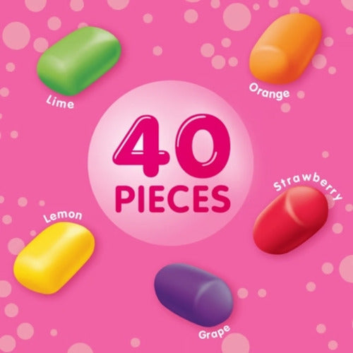 Dulce Chicle Hubba Bubba Mini Gum Con Skittles 40 Piezas - Spacemarket