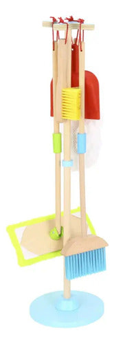Juguete Madera Didactico Oficio Set De Aseo 6 Piezas - Spacemarket