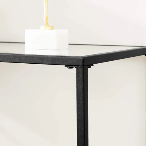 Mueble Recibidor Arrimo De Vidrio Y Acero - Spacemarket