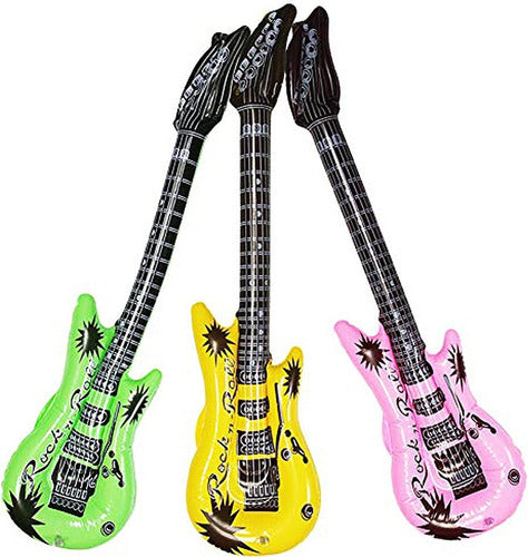 Inflable Con Forma De Guitarra Para Jugar O Piscina - Spacemarket