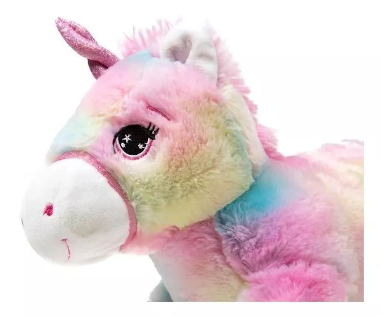 Peluche Unicornio Arcoíris Grande 50 Cm - Spacemarket