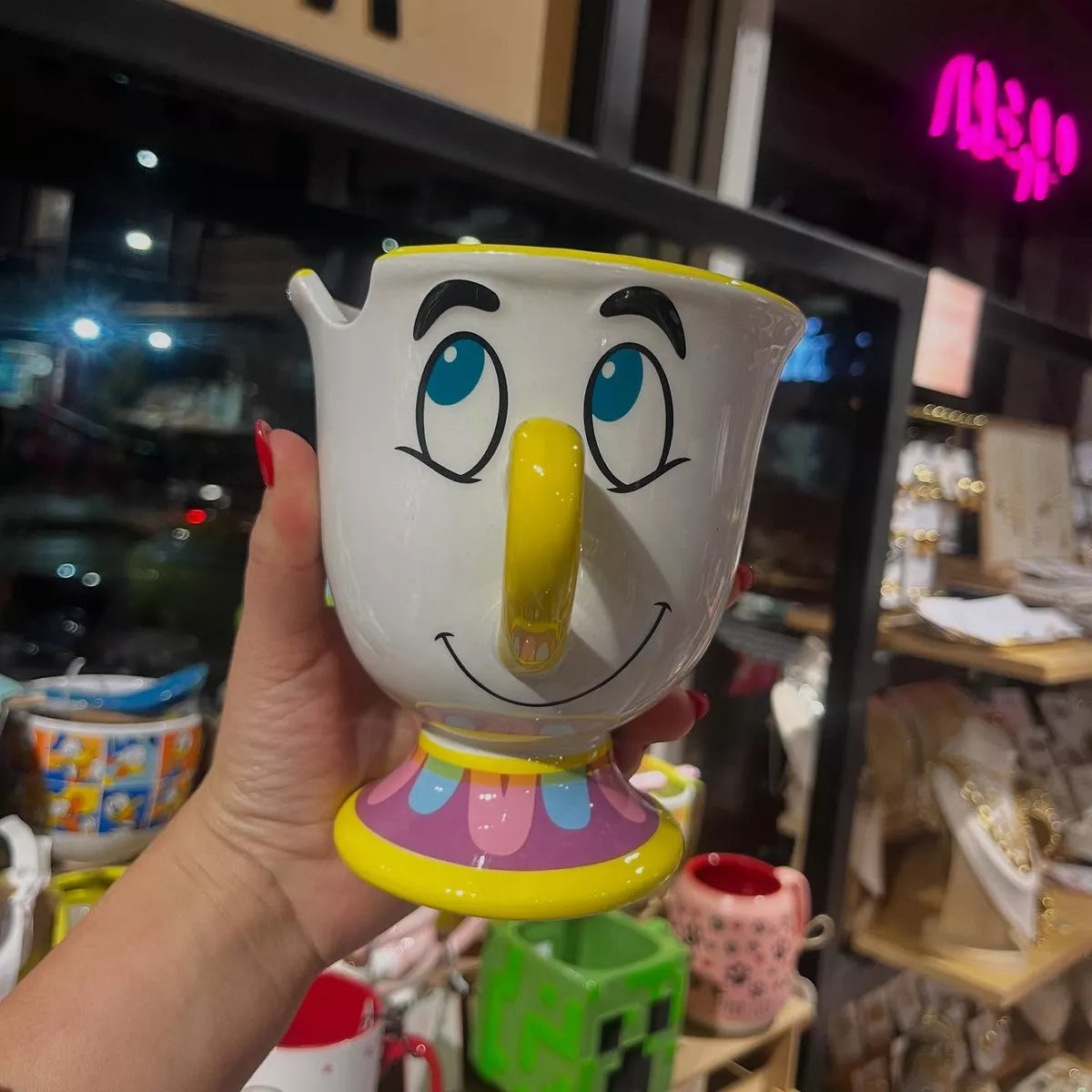 Taza Tazón Mug 3d Chip Bella Y La Bestia - Spacemarket