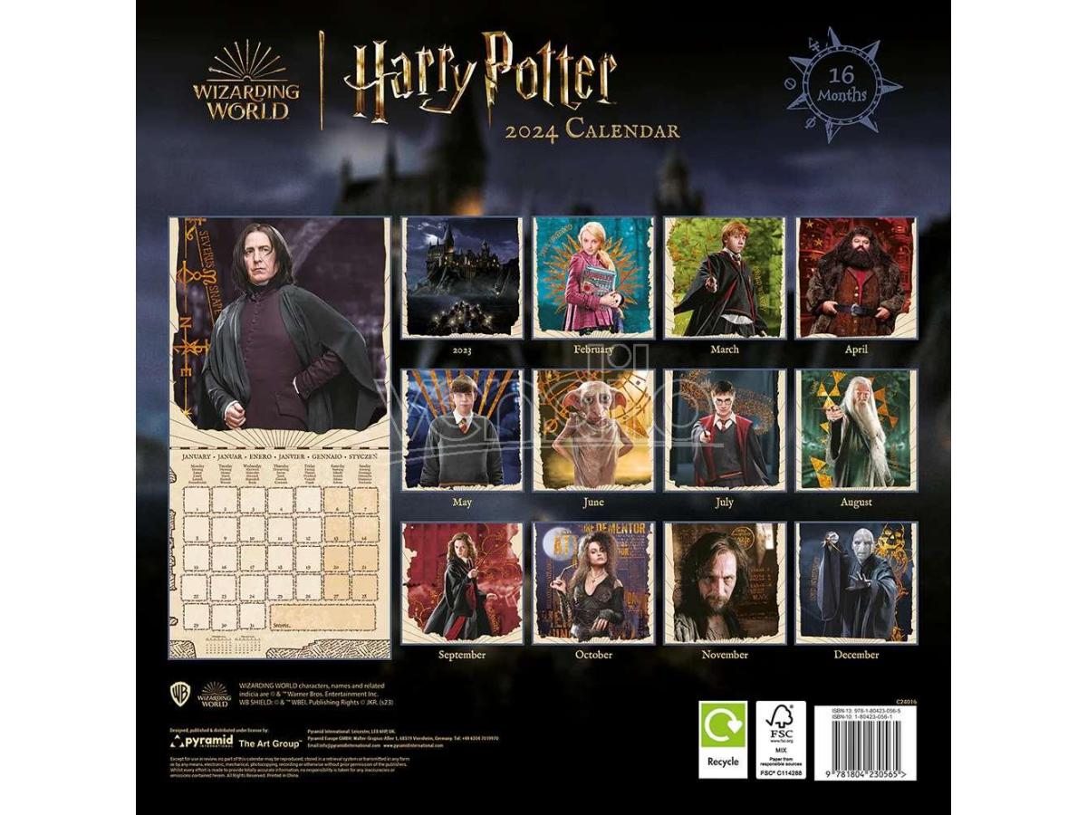 Calendario Harry Potter 2024 Original Licenciado - Spacemarket