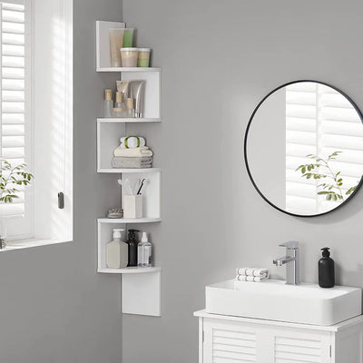 Estante Esquinero Zig Zag Blanco - Spacemarket