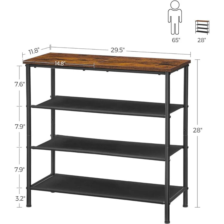 Mueble Zapatero Organizador Industrial 4 Niveles - Spacemarket