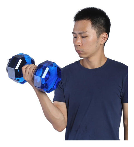 Botella Agua Deportiva Forma Mancuerna Gym 2,6 Litros - Spacemarket