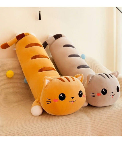 Peluche Gato Felpa Suave Kawaii 60 Cm - Spacemarket