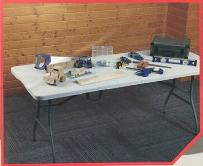 Mesa Plegable Grande Tipo Maleta 1.80 Mts - Spacemarket