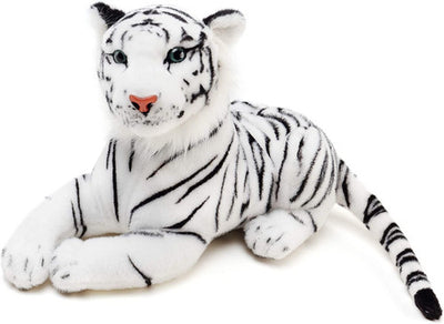 Peluche Tigre Blanco Realista 60 Cm Con Sonido Grande - Spacemarket