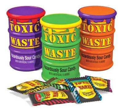 Dulces Caramelos Acidos Tarro Toxic Waste Sour Candy 48g - Spacemarket