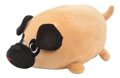 Peluche De Perro Pug Felpa Grande 50 Cm Kawaii - Spacemarket