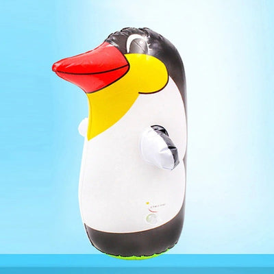 Mono Porfiado Inflable Grande 35 Cm Boxeo Niños Pingüino - Spacemarket