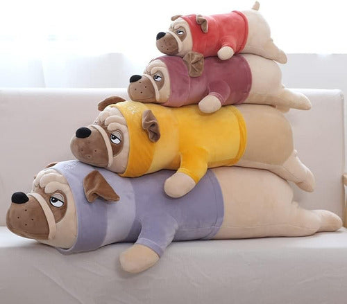 Peluche Perro Pug Con Traje Grande 50 Cm Kawaii - Spacemarket