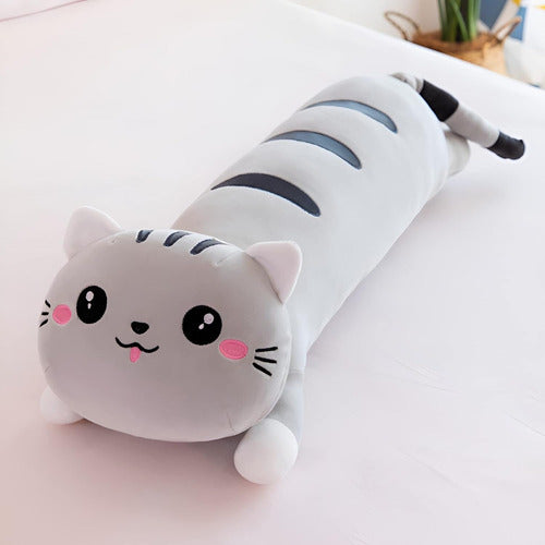Peluche Gato Felpa Suave Kawaii 60 Cm - Spacemarket
