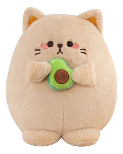 Peluche Gato Palta Aguacate Kawaii Felpa 20 Cm - Spacemarket