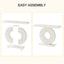 Preventa - Arrimo Premium Forma Geometrica Circular Blanco