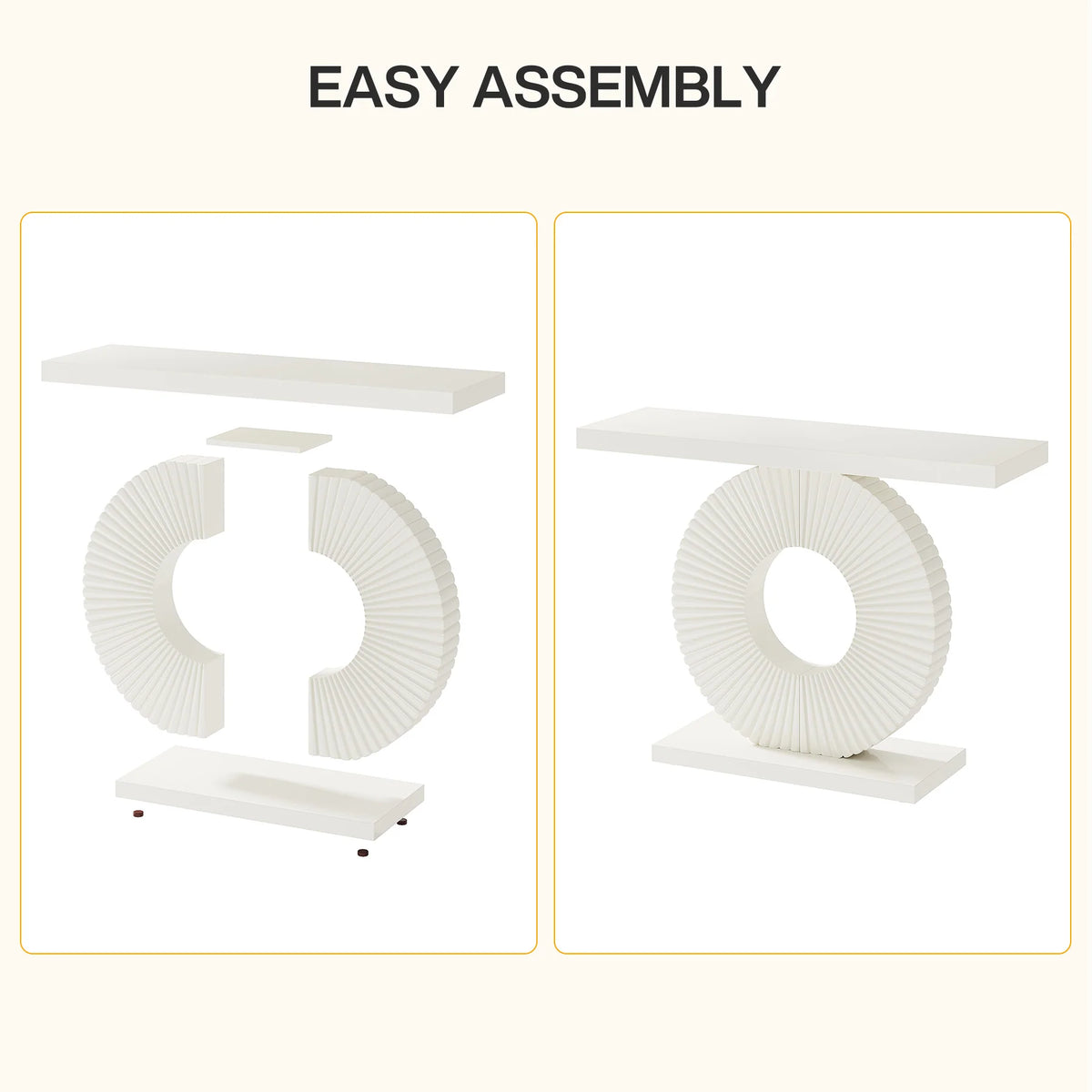 Preventa - Arrimo Premium Forma Geometrica Circular Blanco