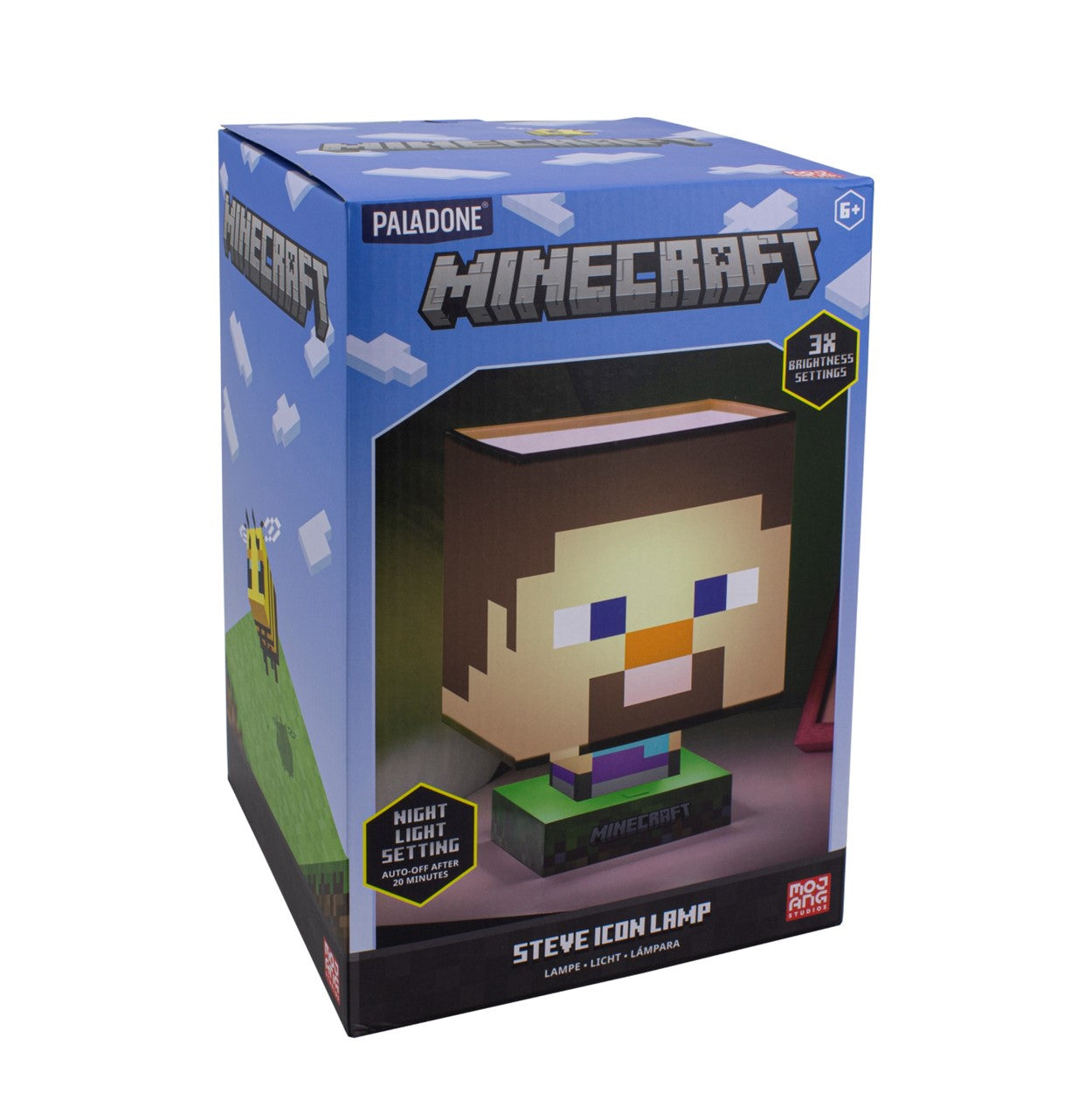 Lampara Escritorio Minecraft Steve Original