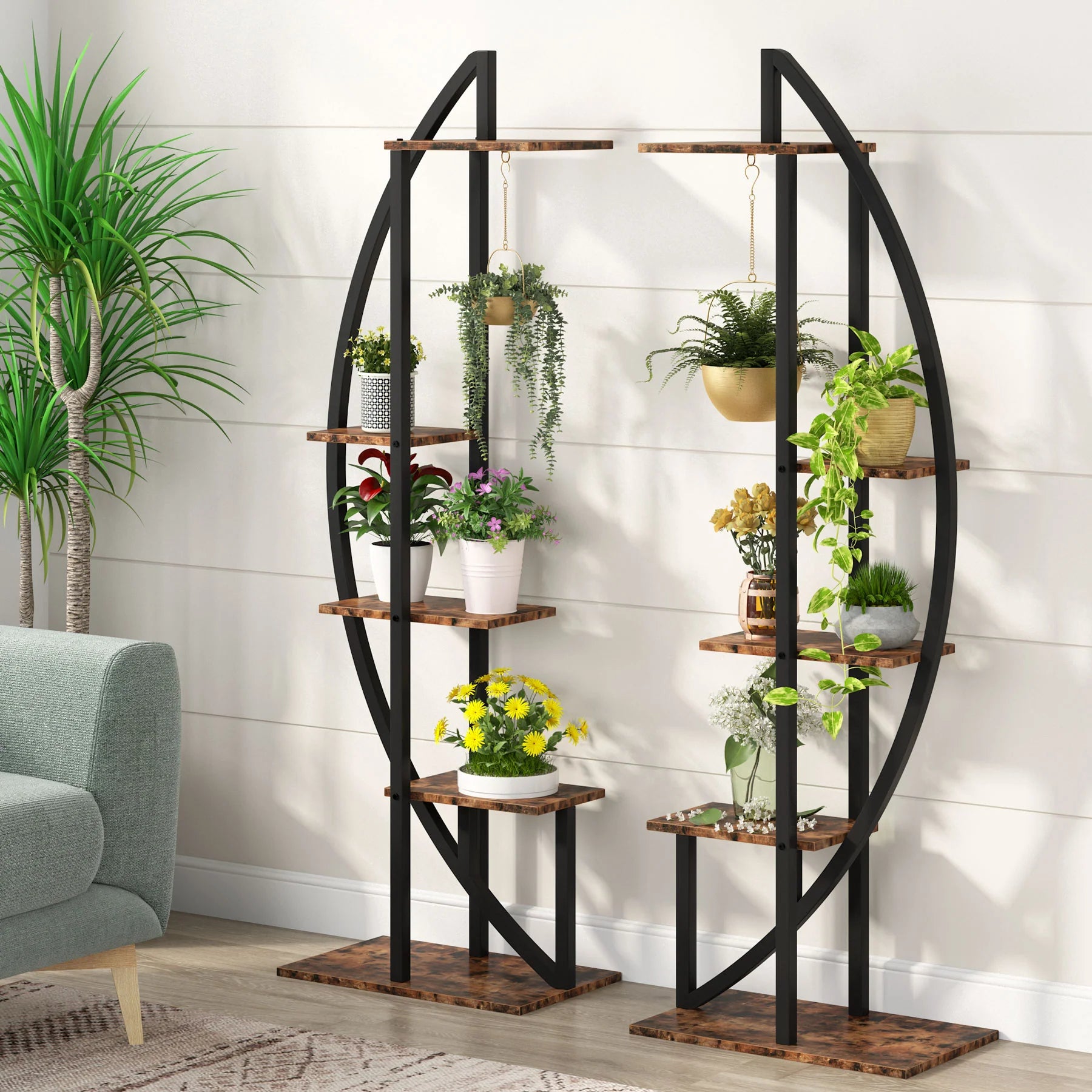 PREVENTA - Mueble Estante Curvo Metal Para Plantas - Spacemarket