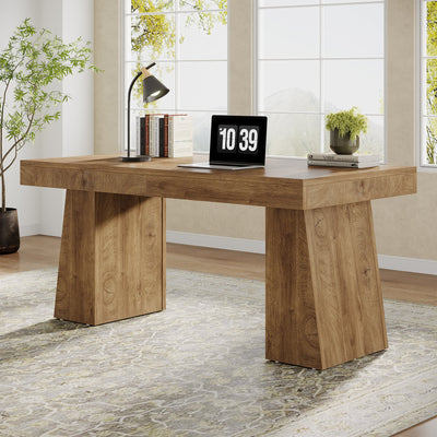 Preventa - Escritorio Ejecutivo Base Pedestal Premium Cafe 140 Cm