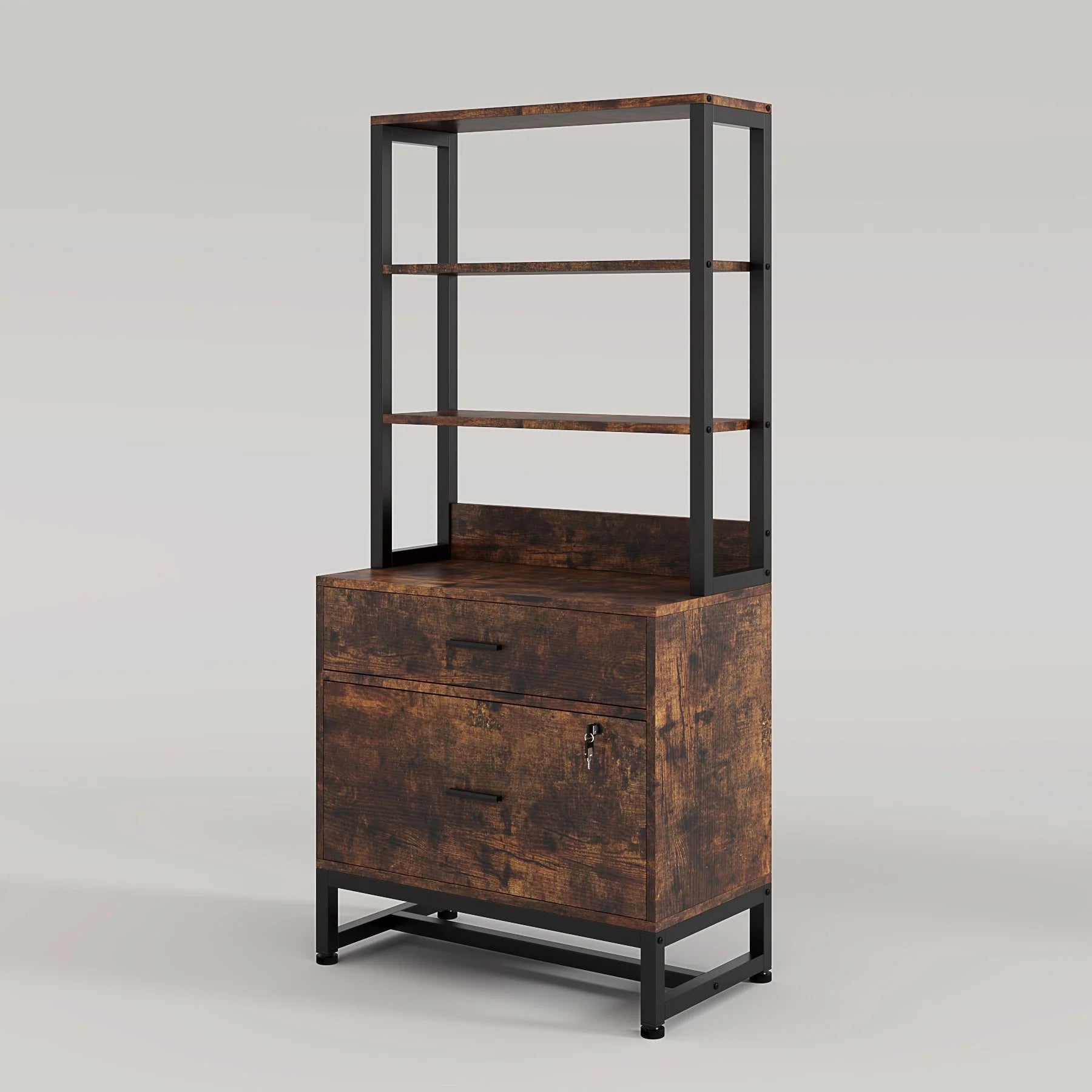 PREVENTA - Estante Gabinete Industrial Archivador 2 Cajones Con Llave - Spacemarket