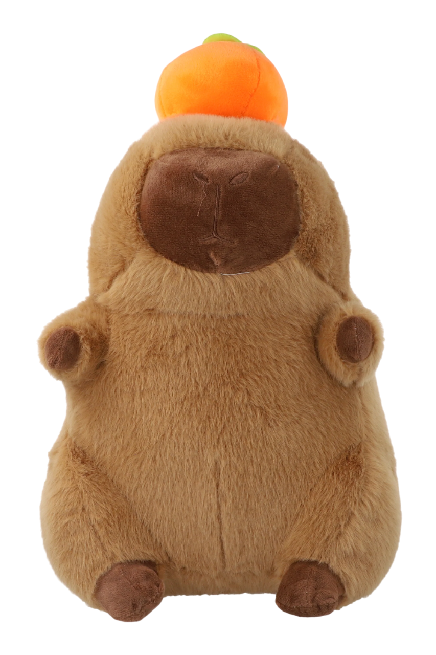 Peluche Capibara Carpincho Fruta Grande 35 Cm