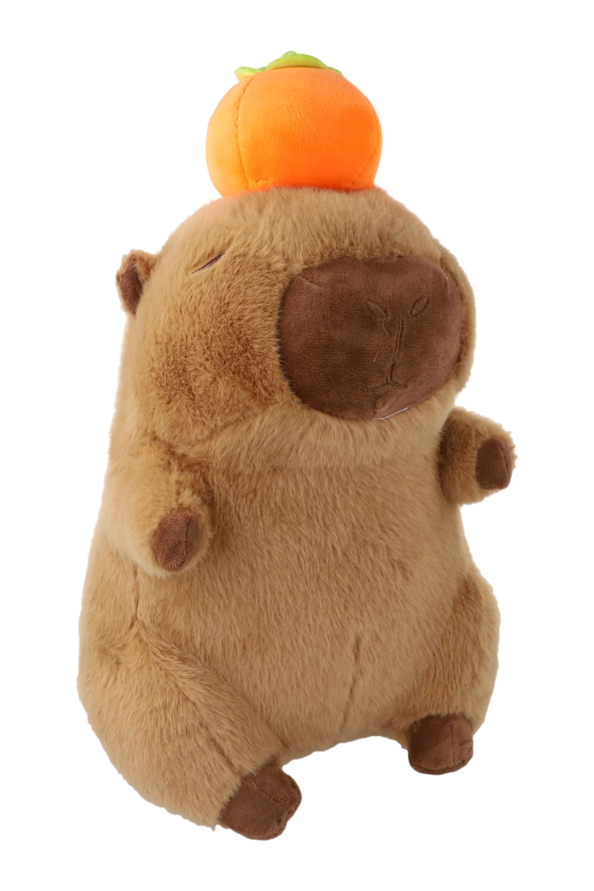 Peluche Capibara Carpincho Fruta Grande 35 Cm