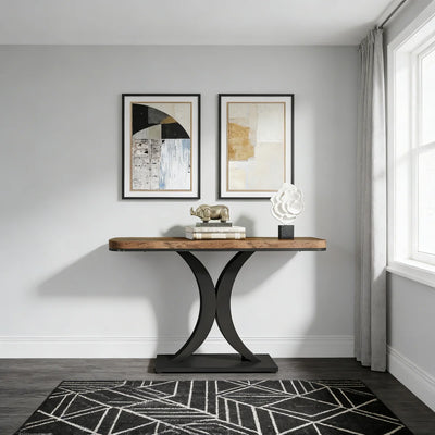 Preventa - Arrimo Premum 100 CM Estilo Industrial Base Geometrica Metal - Spacemarket